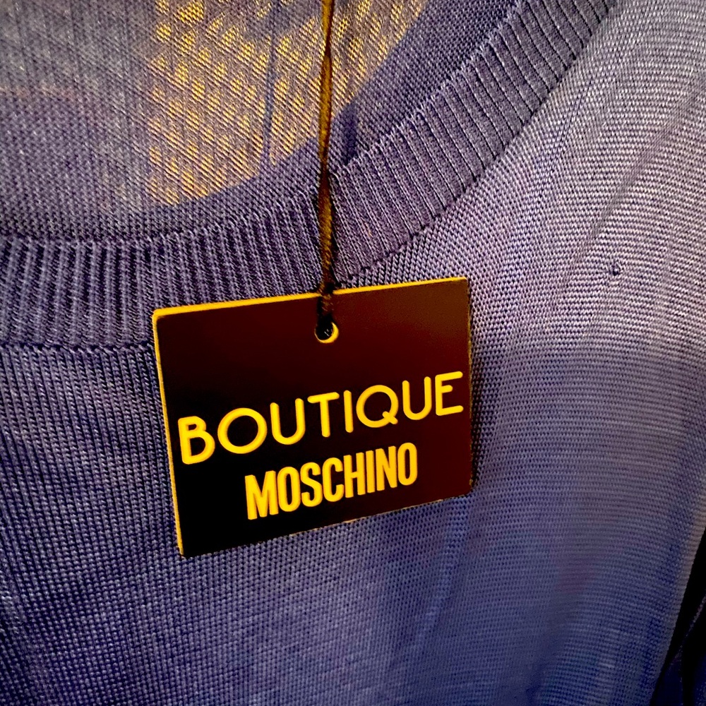 Boutique Moschino Blue slinky/mesh dress
